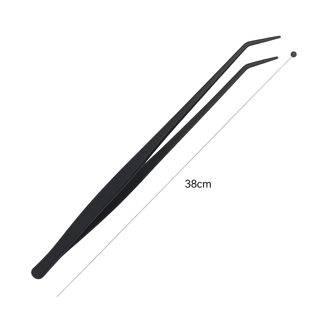 Planting tool - Curved fine tip forceps