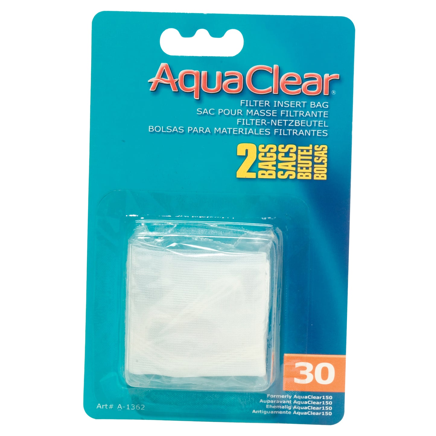 AquaClear Nylon Filter Media Bags for AquaClear 30 Power Filter, 2 pack