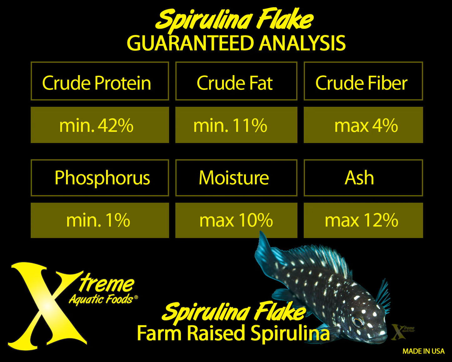 (Xtreme Aquatic Foods) Spirulina Flakes