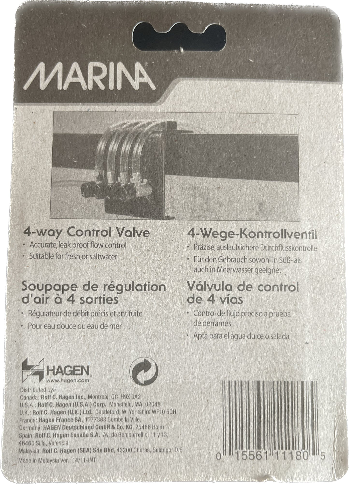 Marina 4-way Control Valve