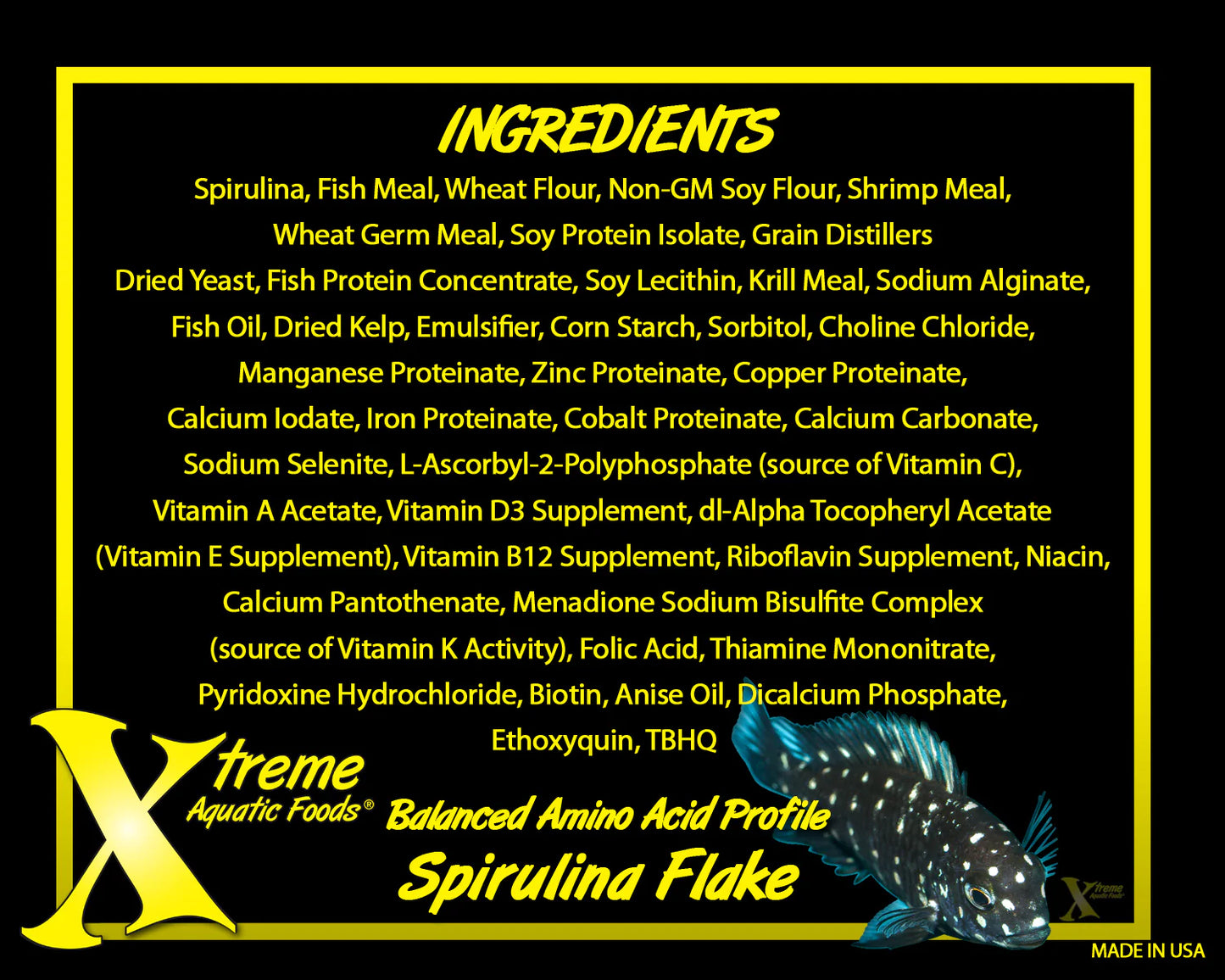 (Xtreme Aquatic Foods) Spirulina Flakes