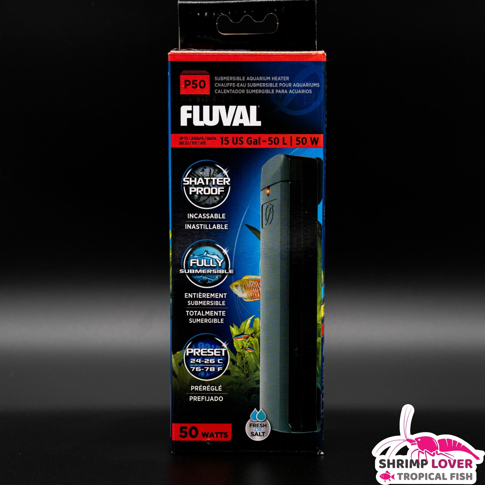 Fluval P25 Submersible Aquarium Heater, 25 W, for Aquariums up to 6 US gal (25 L Fluval P25 Submersible Aquarium Heater, 25 W, for Aquariums up to 6 US gal (25 L