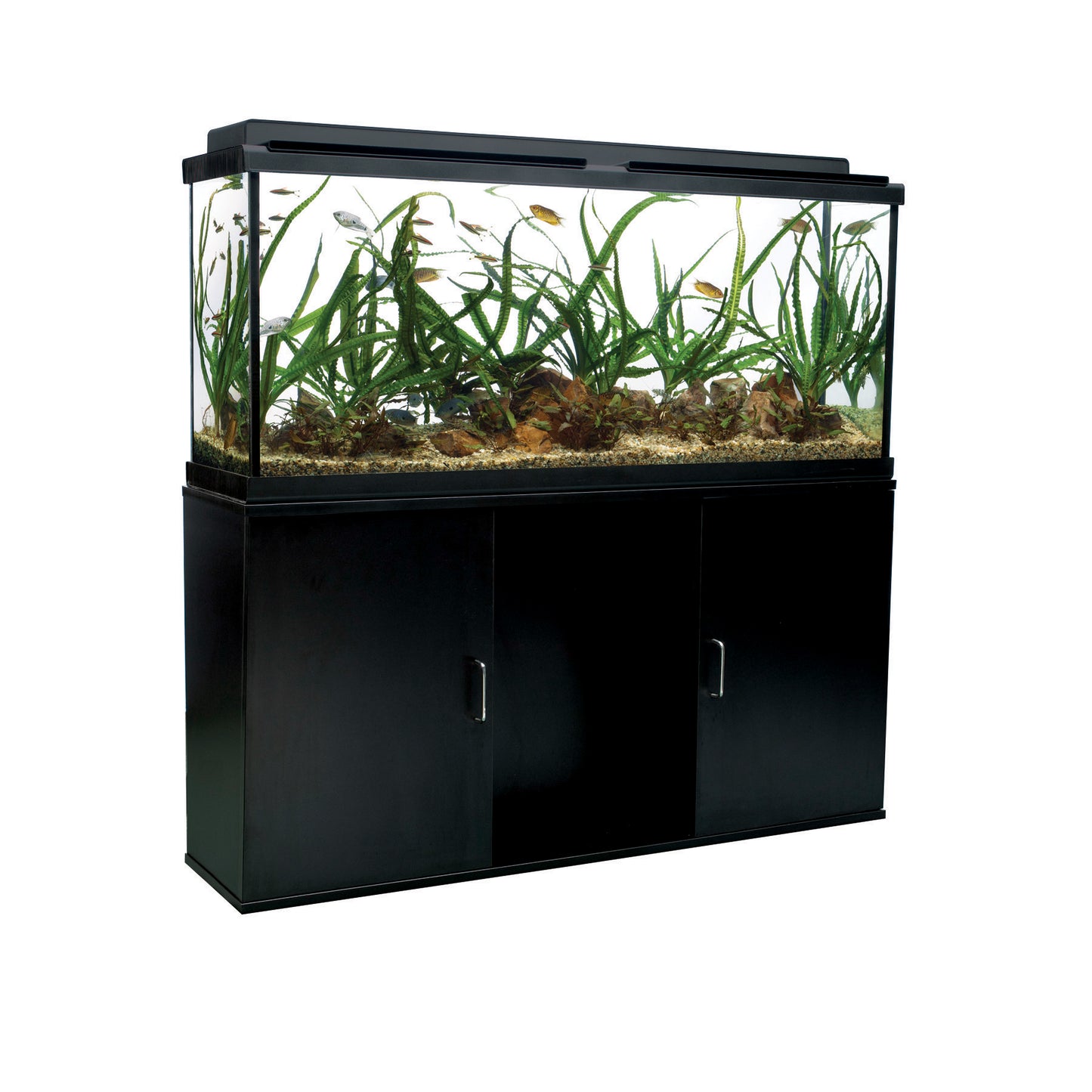 Fluval Aquarium Cabinet - 48.78in x 13.25in x 26in (124 cm x 33.7 cm x 66 cm) - Black (Pre-Order Only)(Free Delivery to your Driveway available within 10km from store)