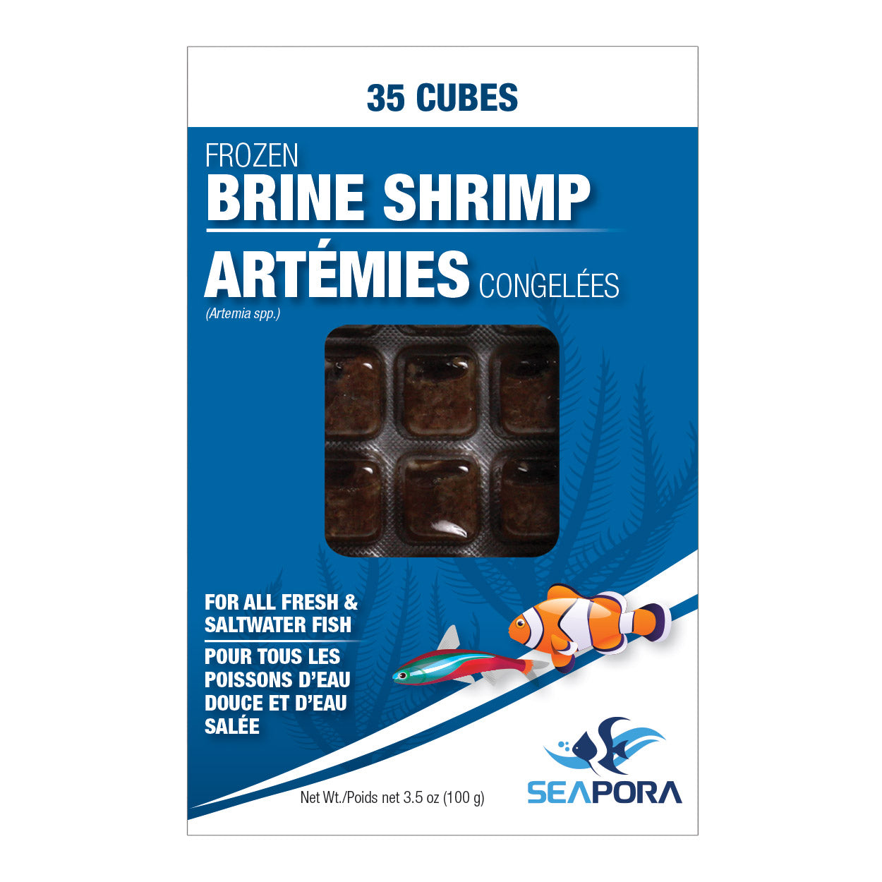 Frozen Brine Shrimp - 35 Cubes - 100 g