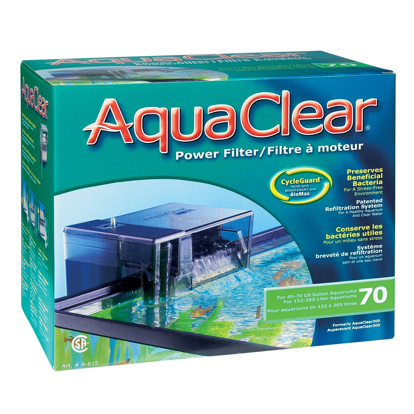 AquaClear 70 Power Filter - 265 L (70 US gal.)