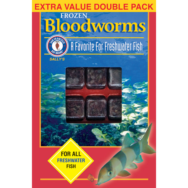 Frozen Blood Worms - Flatpack - 8 oz – Shrimp Lover & Tropical Fish