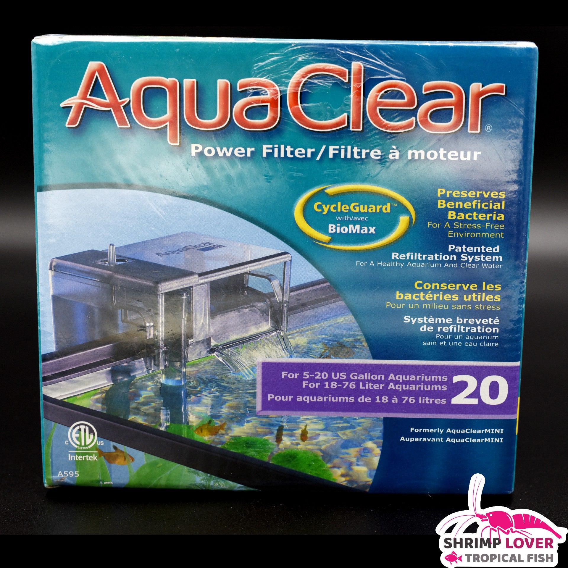 Aqua Clear 20 â Shrimp Lover & Tropical Fish