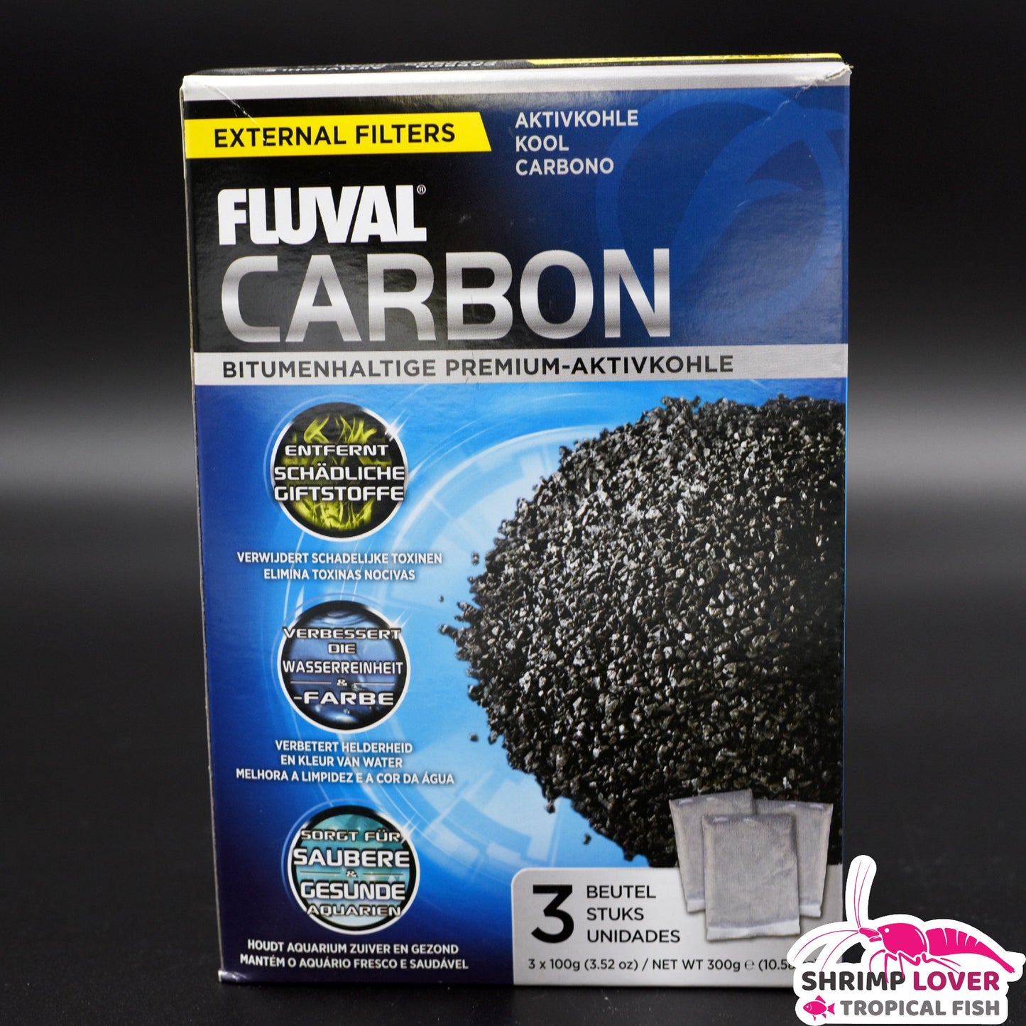 Fluval Carbon - 3 x 100 g (3.5 oz)