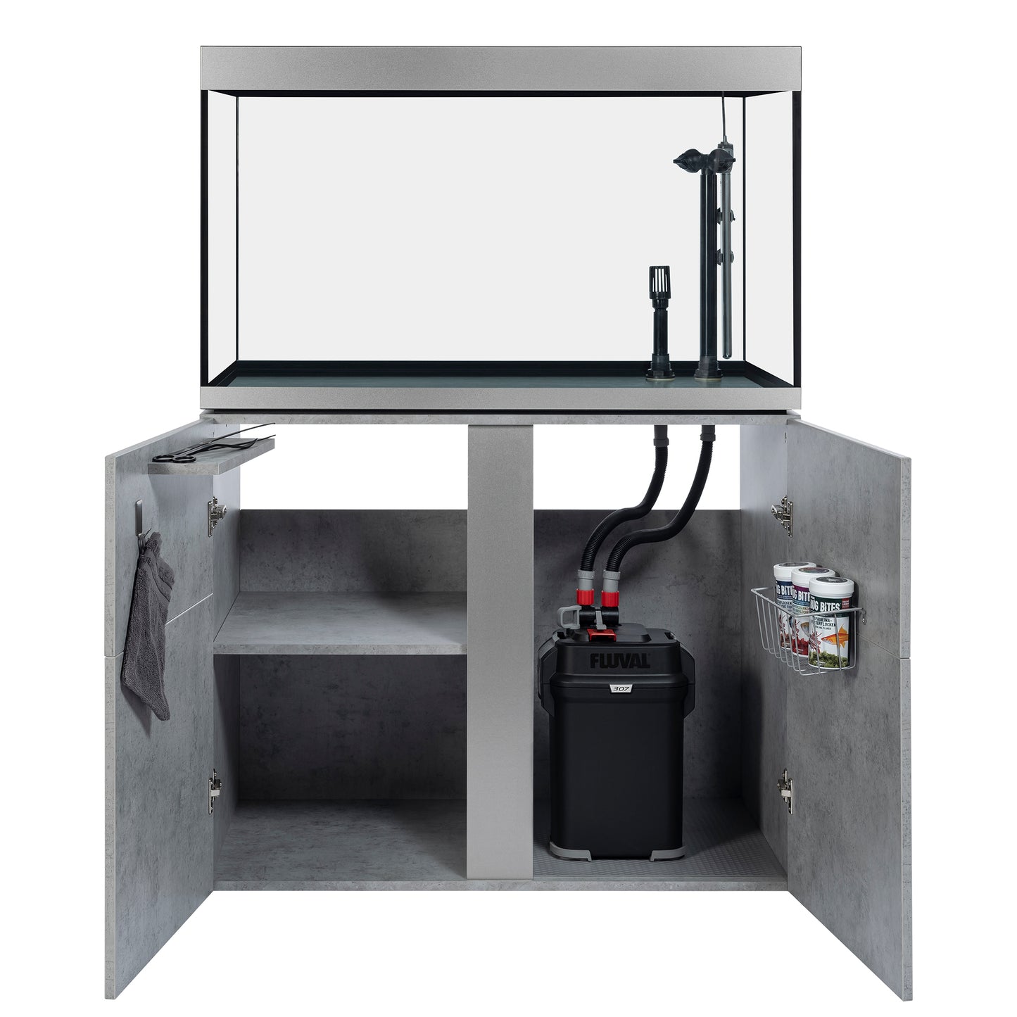 Fluval Siena Aquarium Kit - Chicago Concrete - 272 L (72 US gal) (Pre-Order Only) (Free Delivery to your Driveway available within 10km from store)