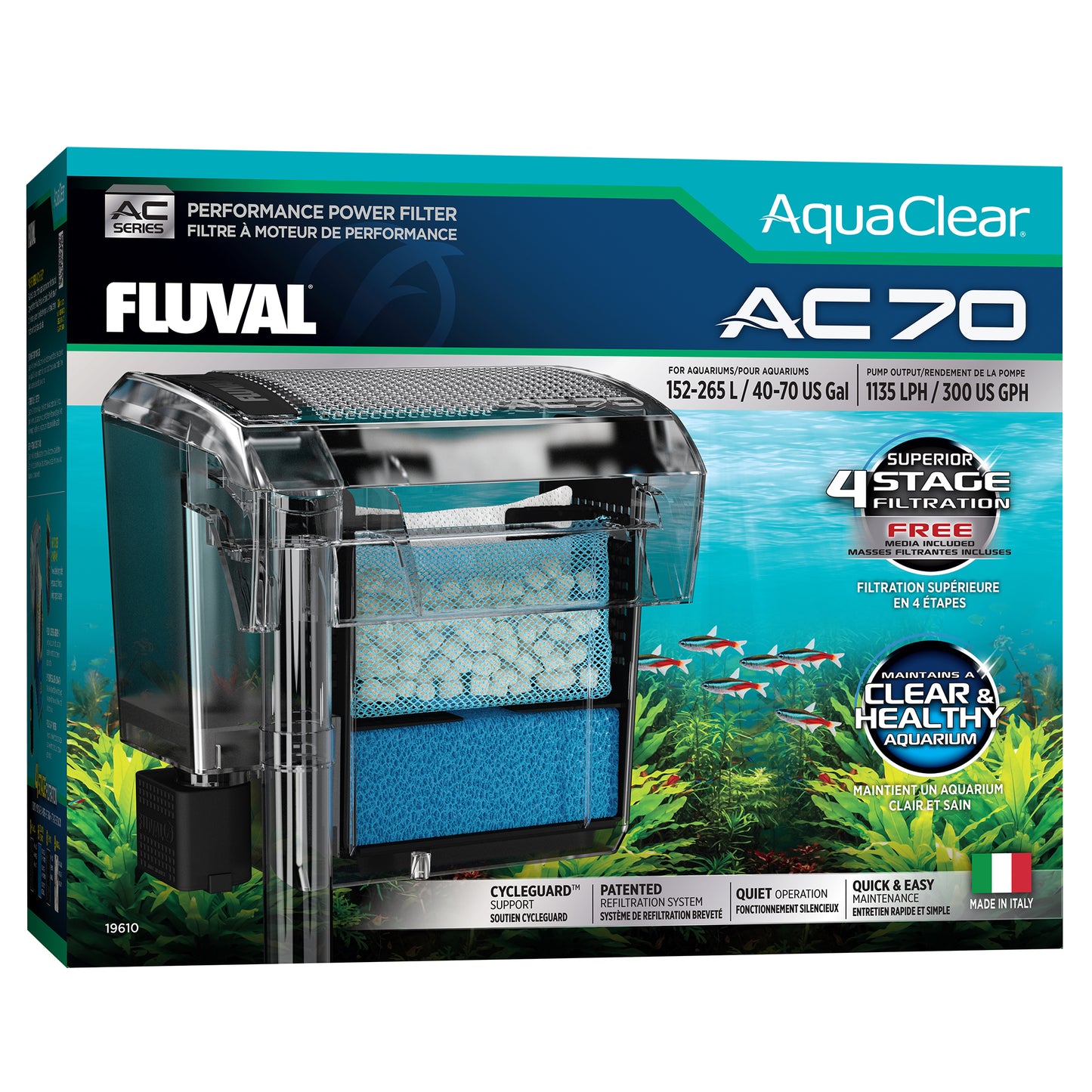 AquaClear 70 Power Filter - 265 L (70 US gal.)
