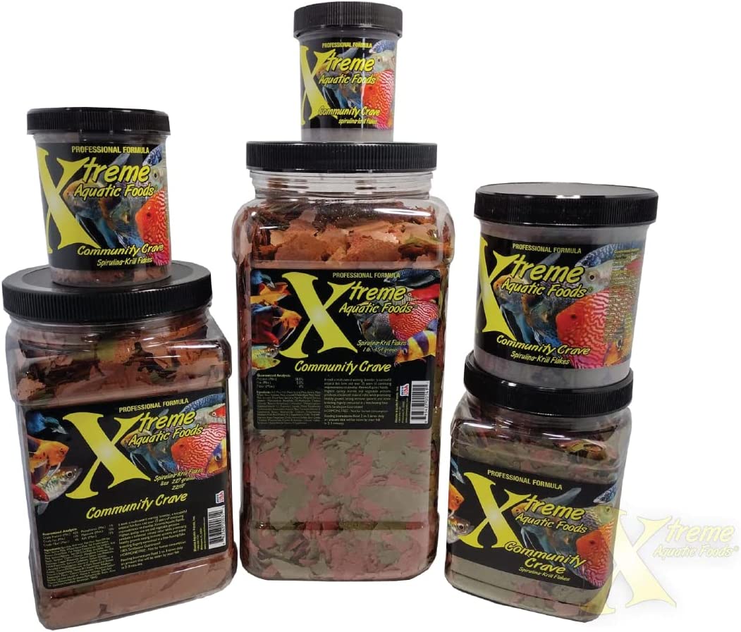 (Xtreme Aquatic Foods) Community Crave™ - Krill/Spirulina Flakes