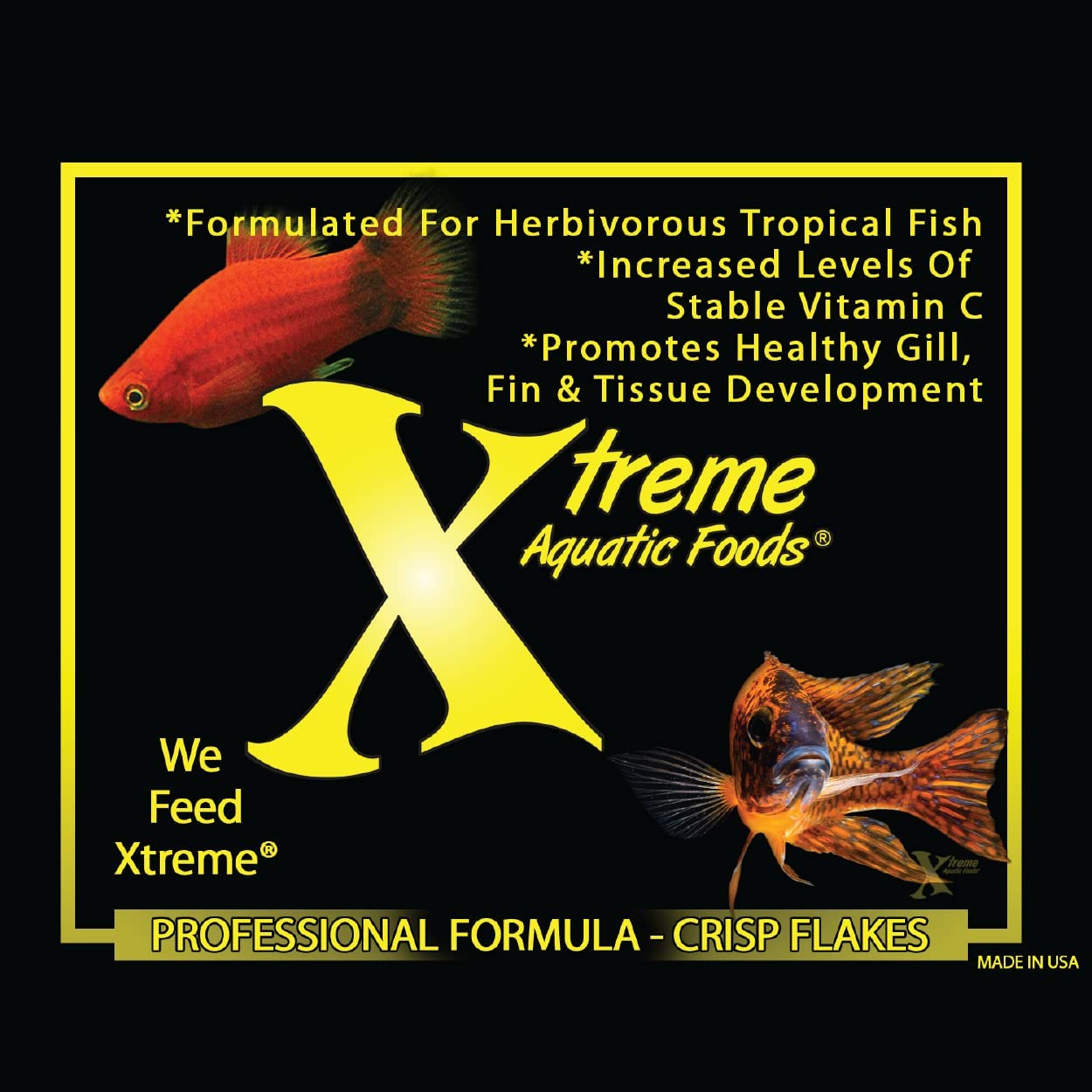 (Xtreme Aquatic Foods) Community Crave™ - Krill/Spirulina Flakes