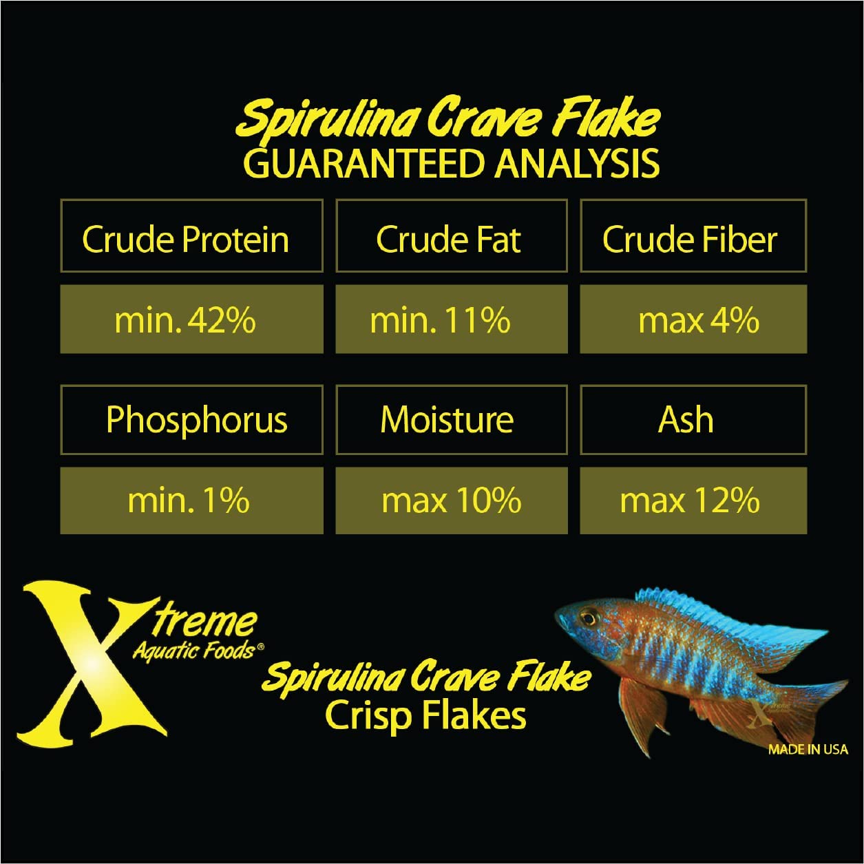 (Xtreme Aquatic Foods) Community Crave™ - Krill/Spirulina Flakes