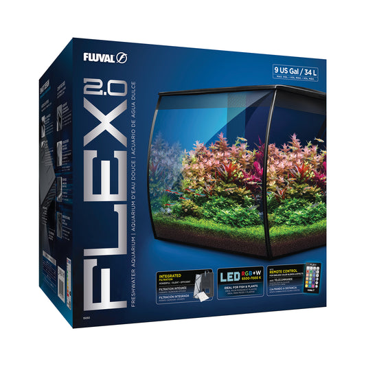 Fluval FLEX 2.0 Aquarium Kit - 34 L (9 US gal)