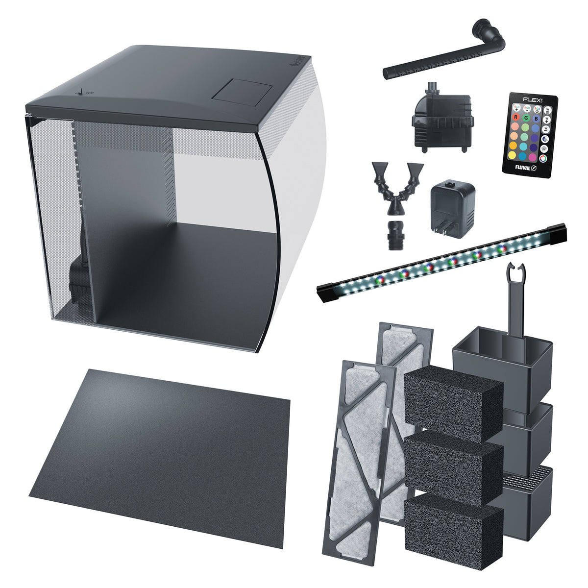 Fluval FLEX 2.0 Aquarium Kit - 57 L (15 US gal)