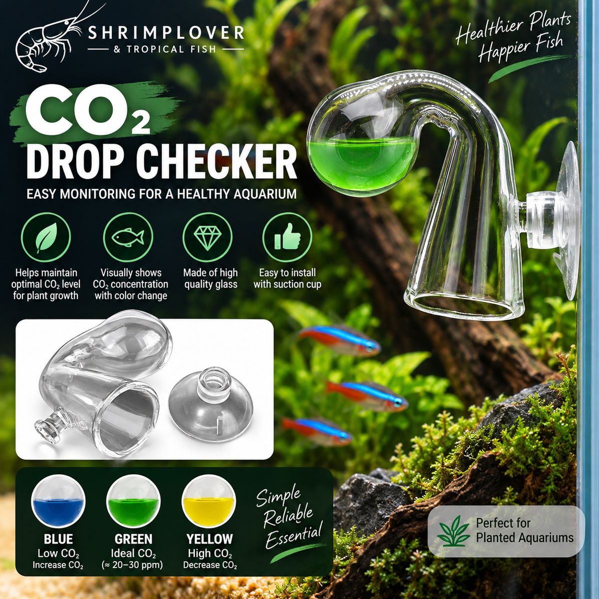 CO2 Drop Glass Checker