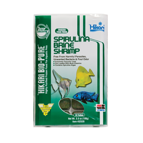 Frozen Spirulina Brine Shrimp 3.5 oz Cubes