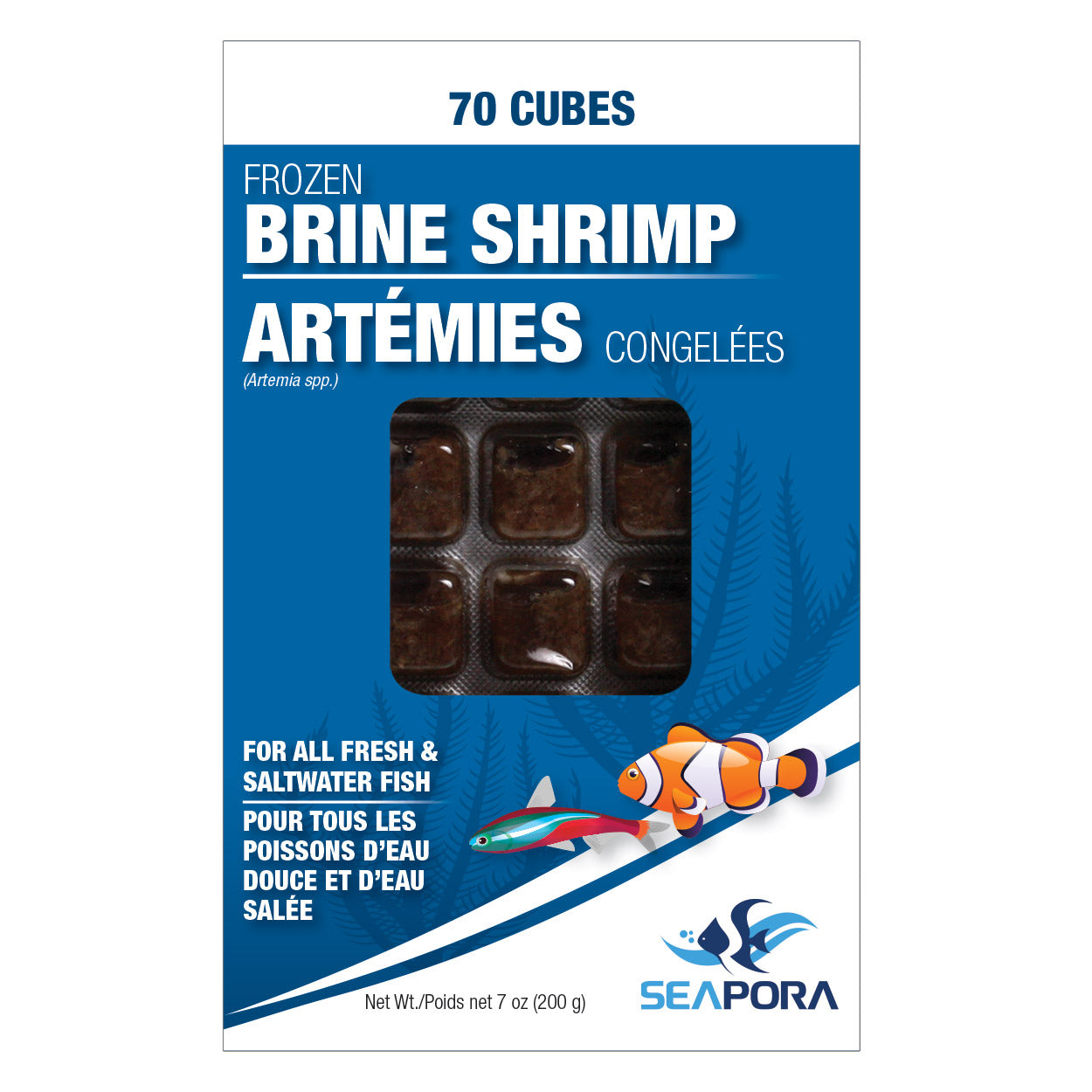 Frozen Brine Shrimp - 70 Cubes - 200 g