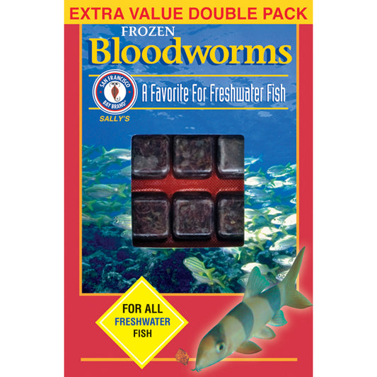 Frozen Bloodworms Cube, 7oz (200 g)- San Francisco Bay