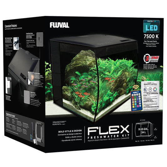 Fluval FLEX Aquarium Kit - 34 L (9 US gal) (Pre-Order only)