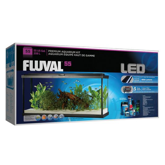 Fluval Premium Aquarium Kit with LED - 55 - 208 L (55 US Gal) ( Pre-Order Only) (Free Delivery to your Driveway available within 10km from store)