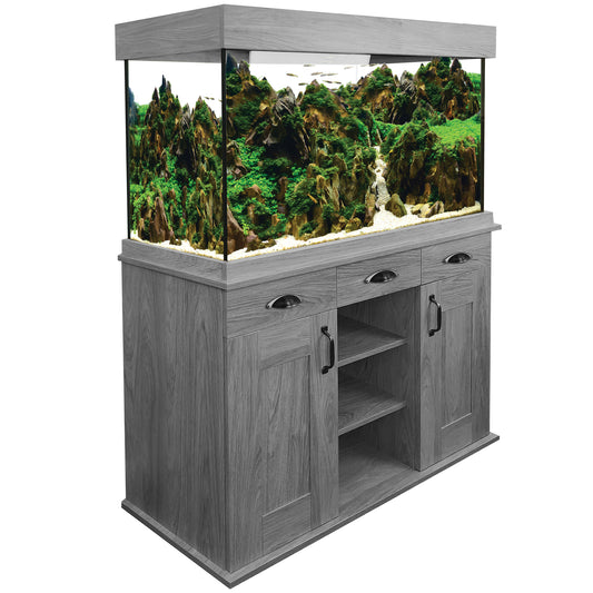 Shaker Aquarium Set, 66.5 US Gal / 252 L - Grey Oak (Pre-Order Only) (Free Delivery to your Driveway available within 10km from store)