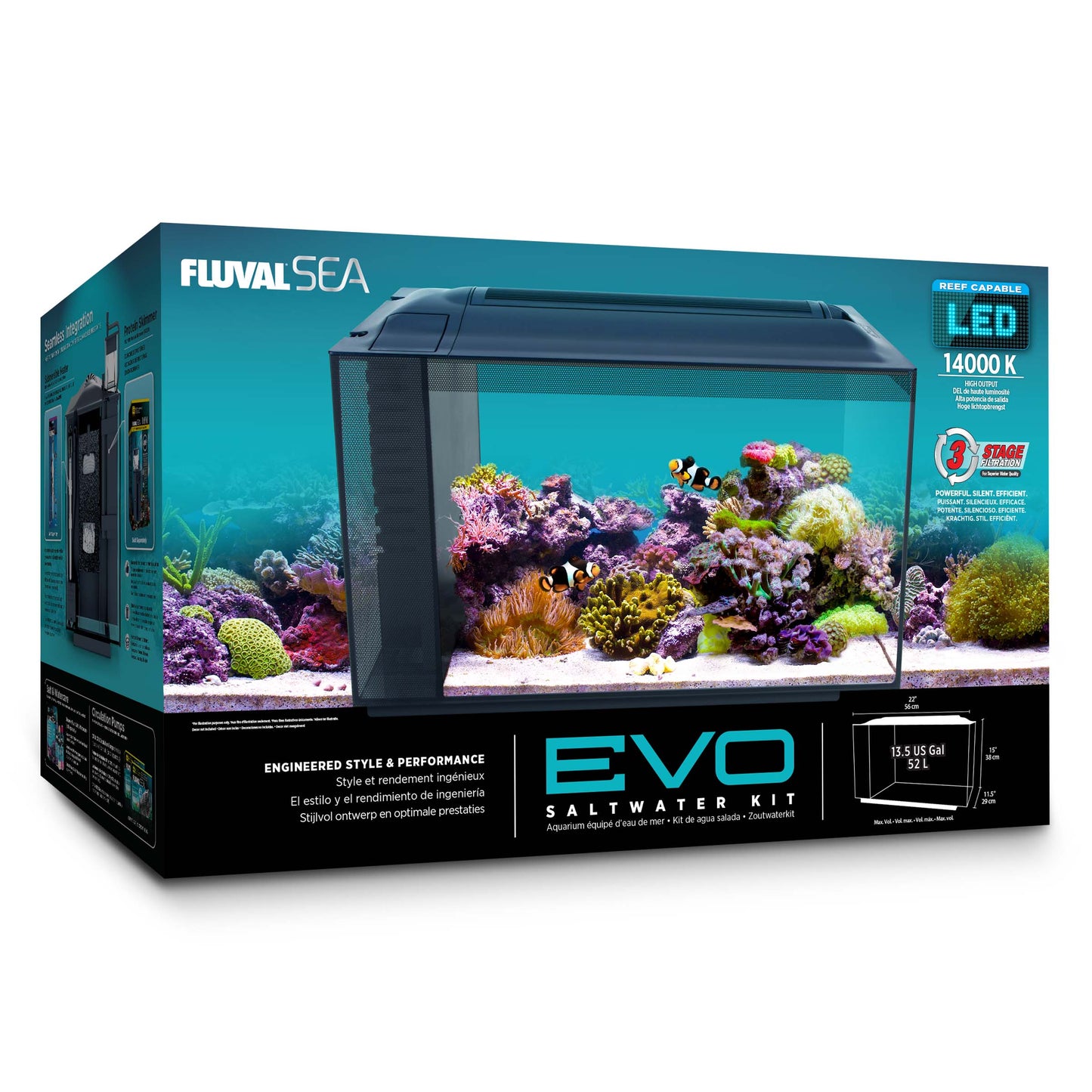 Fluval Sea EVO Aquarium Kit - 52 L (13.5 US gal) (Pre-Order Only) (Free Delivery to your Driveway available within 10km from store)