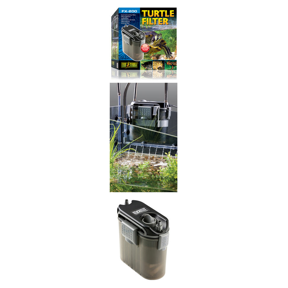 External Turtle Filter Exo Terra FX200 Turtle External Canister Filter – Shrimp Lover ...